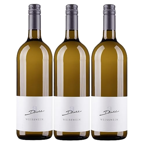 A. Diehl Weißwein Cuvée süss Pfalz Dt. Qualitätswein Inkl. FeinWert E-Book (3 x 1,0l) von A. Diehl