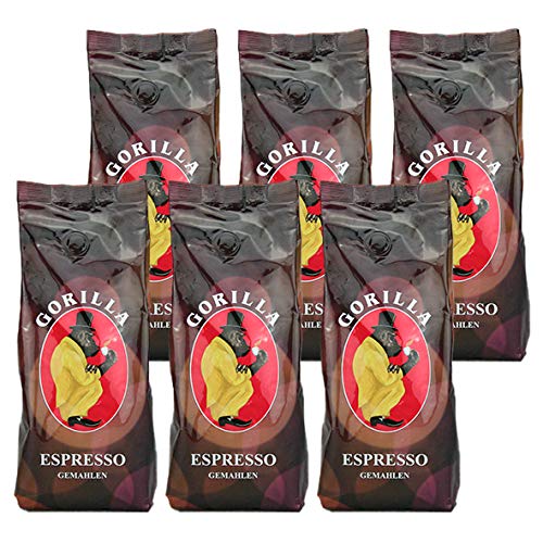 Gorilla Espresso, 500g gemahlen / 6er Pack von A. Joerges GmbH