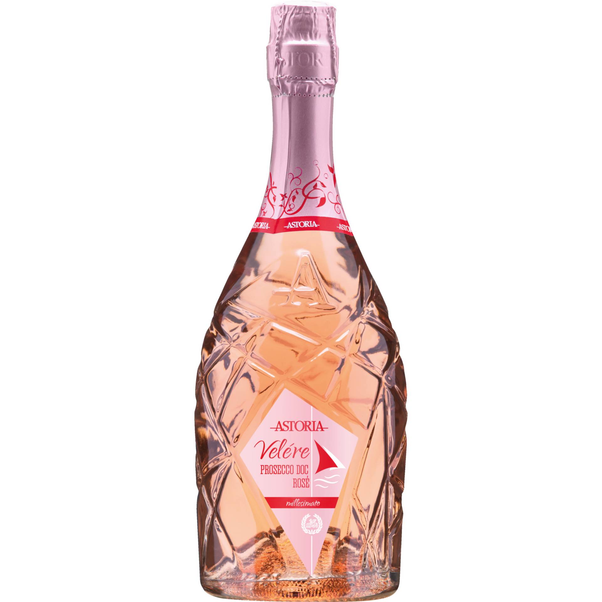 Velére Prosecco Rosé Millesimato, Extra Dry, Prosecco DOC, Venetien, 2023, Schaumwein von A.C. s.r.l. Astoria - Crocetta del Montello - Italia