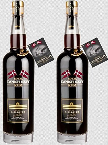 2 x A.H. RIISE ROYAL DANISH NAVY RUM DÄNISCH 0,7l 40% vol. Incl. Goodie von Flensburger Handel von A.H. Riise