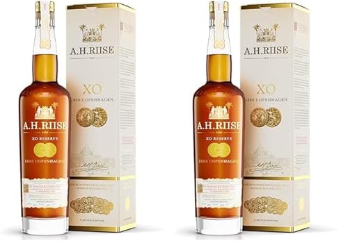 A.H. Riise Copenhagen Gold Medal | Premium Spirituose auf Rumbasis |Karibik|Lieblich, Fruchtig | 700 ml | 40% Vol. (Packung mit 2) von A.H. Riise