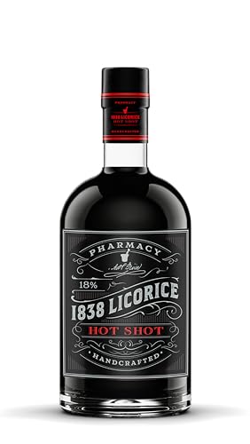 A.H. Riise Pharmacy Liquorice Hot Shot | Scharfer Lakritzlikör | 700 ml | 18% Vol. von A.H. Riise