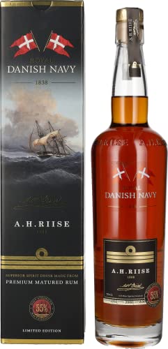 A.H. Riise Royal DANISH NAVY STRENGTH Superior Spirit Drink 55% Vol. 0,7l in Geschenkbox von A.H. Riise