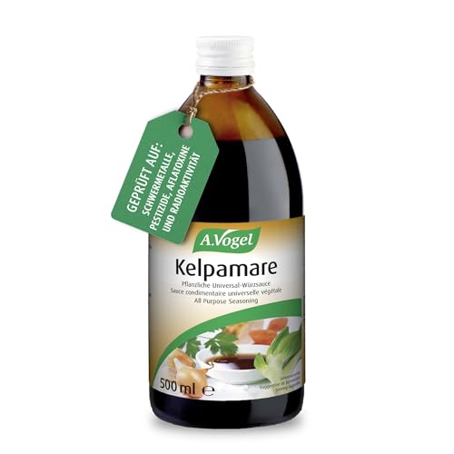 A.Vogel Kelpamare, 500 ml, pflanzliche Würzsauce, ohne Gentechnik, Vegan, für Soßen, Suppen, Dressing, asiatische Küche von A.Vogel