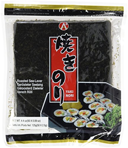 A+ Yaki Nori Seetang geröstet, 1er Pack (1 x 125 g) von A+