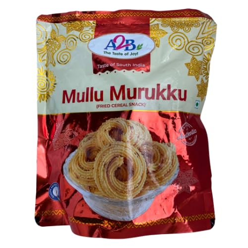 A2B Savoury Snacks (200g) (Mullu Murukku) von A2B