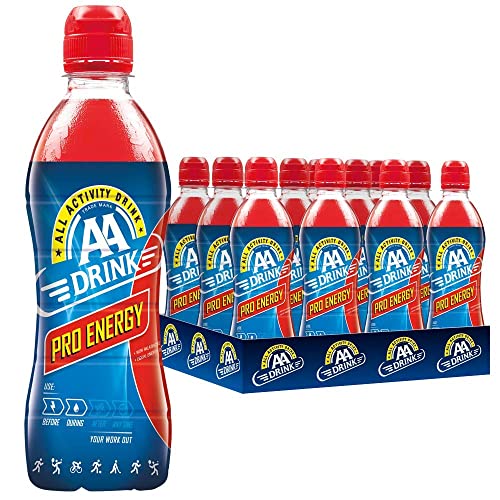 AA Drink High Energy 12x50cl - Kraftvolles Hypertonisches Sportgetränk für intensive Workouts, mit speziellem Formel für schnelle Regeneration, 12 Einwegflaschen à 500 ml von AA Drink