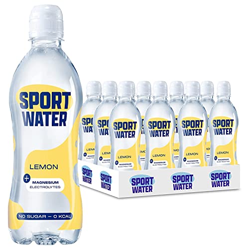 Sportwater Lemon 12x50cl - Erfrischendes Zero Sugar Zitronen-Sportwasser für aktive Menschen, natürlicher Geschmack und optimale Hydratation, 12 Einwegflaschen à 500 ml. von AA Drink