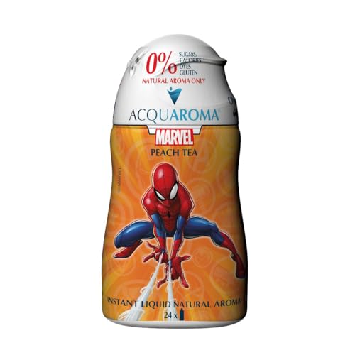 ACQUAROMA Tee Pfirsich - MARVEL Collection, 48ml, natürliches Aroma für das Geschmacks-Plus im Wasser von ACQUAROMA