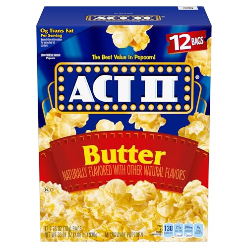 ACT II Butter-Popcorn, 78 g (12 Stück) von ACT II