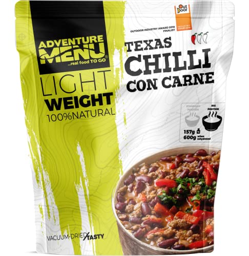 Adventure Menu - Chili con Carne | 157 g (dehydriert), Gourment Mahlzeit XXL für unterwegs & daheim von ADVENTURE MENU...real food TO GO