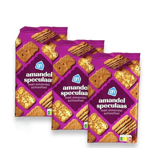 3x400g Amandel Speculaas Original Holland Spekulatius mit gehobelten Mandeln von AH