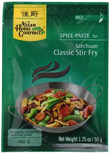 Asian Home Gourmet Würzpaste Szechuan Wokgericht, 6er Pack (6 x 50 g) von AHG