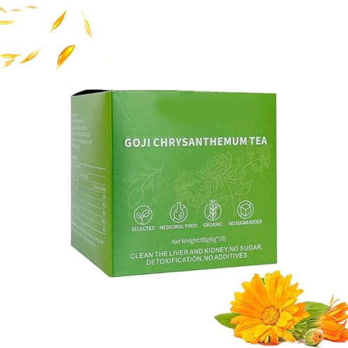 Goji-Beeren-Chrysanthemen-Tee, Löwenzahn-Wolfsbeeren-Tee, Chrysanthemen-Goji-Beeren-Tee, Leber-Tee-Formel Chrysanthemen Enthalten Cassia-Samen, Orangenschale, Gardenie, Tee Lose Blätter (1) von AHYXHY