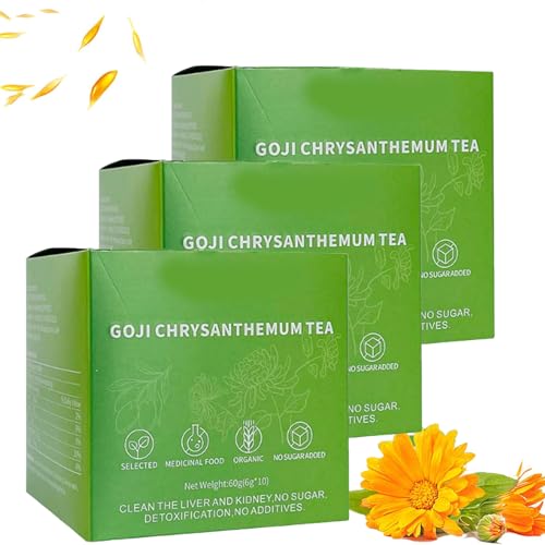 Goji-Beeren-Chrysanthemen-Tee, Löwenzahn-Wolfsbeeren-Tee, Chrysanthemen-Goji-Beeren-Tee, Leber-Tee-Formel Chrysanthemen Enthalten Cassia-Samen, Orangenschale, Gardenie, Tee Lose Blätter (3) von AHYXHY