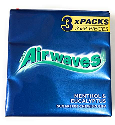 Airwaves Kaugummi für Menthol und Eukalyptus, 37 g von AIRWAVES