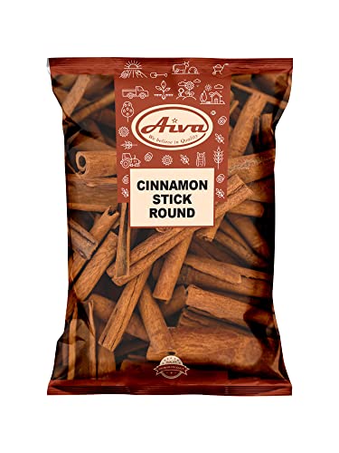 AIVA – Zimtstäbchen, rund, 100 g, 6,5 cm lang, Cassia rund, komplett natürlich, vegan, gentechnikfrei von AIVA WE BELIEVE IN QUALITY