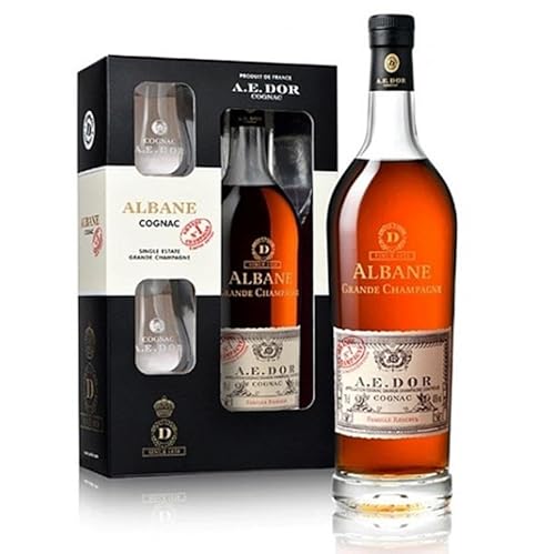 ALBANE COGNAC GRANDE CHAMPAGNER 70 CL PACK MIT 2 GLÄSERN von ALBANE