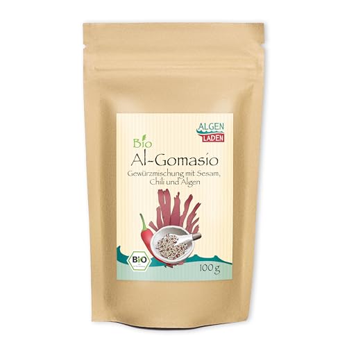 ALGENLADEN BIO Al-Gomasio 100 g | asiatische Gewürzmischung mit Sesam, Salz und Dulse | vegan von ALGEN LADEN