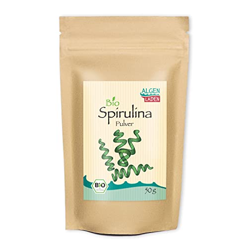 ALGENLADEN BIO Spirulina Pulver - 50 g | Superfood | Vegan von ALGEN LADEN