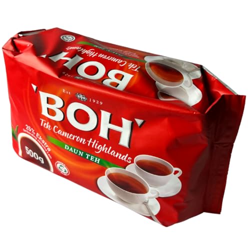 ALIBOOSTER - BOH Schwarzer Tee 500 g | Aufguss, robust und lebendig | Berge Asien Cameron Highlands von ALIBOOSTER