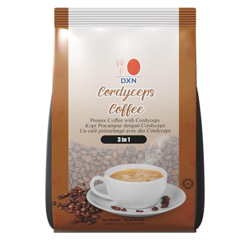 Alibooster DXN Coffee Cordyceps 3-in-1 - Café Original - 20 Beutel x 21 Gramm von ALIBOOSTER