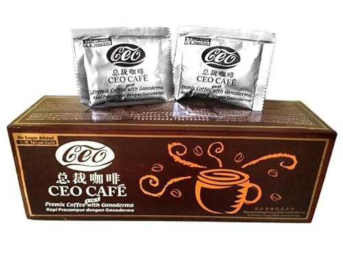 CEO Café - Brasilianischer Arabica-Kaffee, angereichert mit dem Pilz Ganoderma Yung Kien und Kokosnussöl - Ohne Zuckerzusatz von ALIBOOSTER