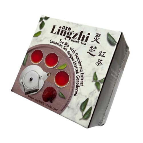 DXN Lingzhi Schwarztee - Schwarztee auf Basis des Reishi-Pilzes Ganoderma Lingzhi - 20 Beutel von ALIBOOSTER