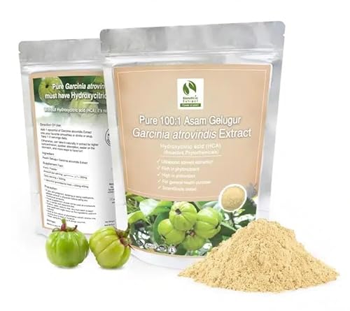 Extrakt aus Garcinia Asam Gelugur (Garcinia atroviridis) - Pulver 100g 100% natürlich ohne Zusatzstoffe - Konzentration 100:1 - Für Suppe, Getränke, Backwaren von ALIBOOSTER