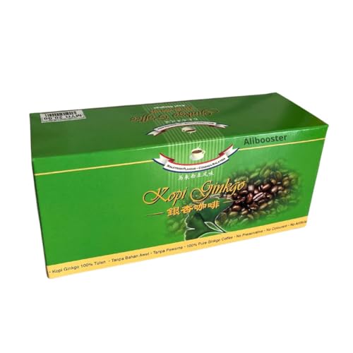 Instantkaffee mit Ginkgo Bosland - 15x 22g - Ohne Farbstoffe, ohne Konservierungsstoffe, ohne künstliche Aromen von ALIBOOSTER