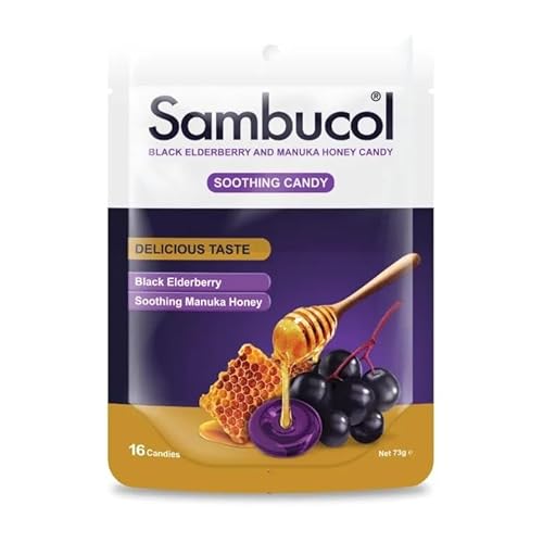 Sambucol Black Elderberry + Manuka Honey Soothing - Black Holunder & Manuka Honig von ALIBOOSTER