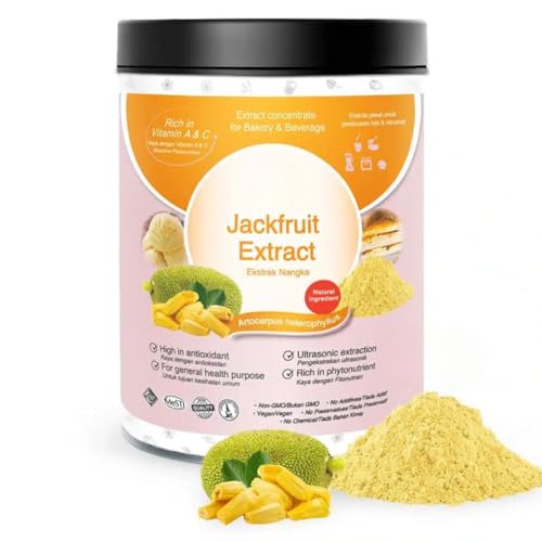 Standardisiertes Extrakt aus der Jackfrucht - Jackfruchtpulver 100g rein 100% natürlich ohne Zusatzstoffe - Für Suppen, Smoothies, Kaffee, Getränke, Backwaren von ALIBOOSTER