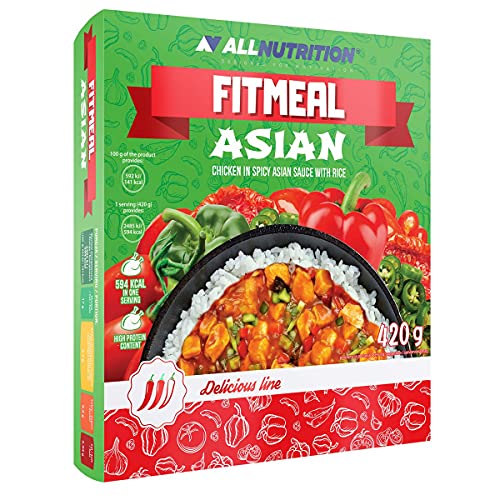 ALLNUTRITION FITMEAL Gesundes Fertiggericht - Schnelle Einfache Zubereitung Haltbar Ohne Konservierungsstoffe - Ohne Kühlung Leckere Füllung Fit Kalorienarm - 420g Asiatisch von ALLNUTRITION