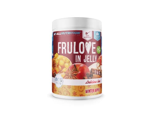 ALLNUTRITION Frulove In Jelly Winter Apple - Zuckerfreie Marmelade - Marmelade ohne Zucker - 80% Jelly Fruit Kalorienarme Süßigkeiten - Fruchtaufstrich ohne Zucker - Brotaufstrich Vegan - 1000g von ALLNUTRITION