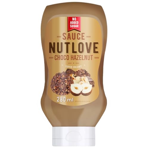 ALLNUTRITION Nutlove Topping Sauce, Zuckerfreier Sirup, Choco Hazelnut - Schoko-Haselnuss, 280 g von ALLNUTRITION