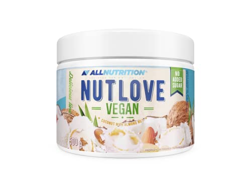 ALLNUTRITION Nutlove Vegan Coconut with Almond Nut Crunchie Spread - Zuckerfreier veganer Brotaufstrich - Mandeln und Kokosnusscremeaufstrich - Kalorienarme Snacks - Gesunder Snack - 500g von ALLNUTRITION