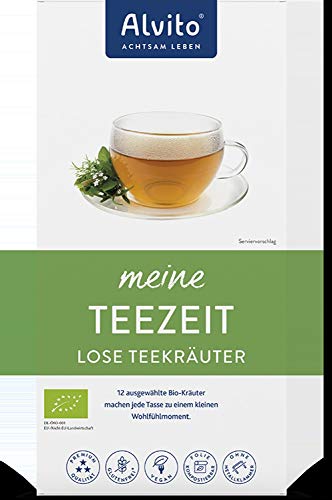 ALVITO - ACHTSAM LEBEN Bio TeeZeit - Kräutertee lose Kräuter 100g (6 x 100 gr) von ALVITO - ACHTSAM LEBEN