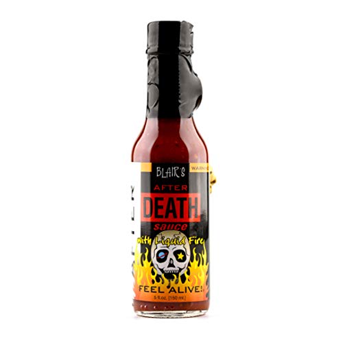 Blair's® AFTER DEATH Amerikanische Scharfe Sauce mit Chipotle (5oz = 150ml) | 50.000 Scoville Heat Units (SHU) von AMERICANFOOD4U