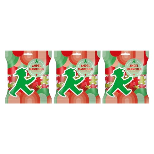 3er Pack Ampelmann Ampelmännchen Fruchtgummis 3 x 160 g von AMPELMANN