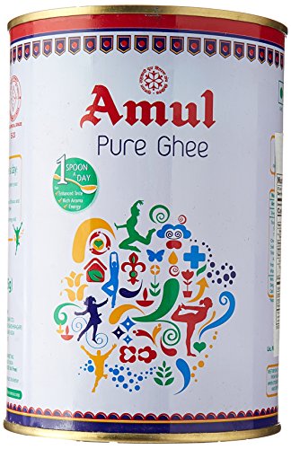 Amul Pure Ghee Clarified Butter, 1 Liter, 2er Pack (2 x 1 l) von AMUL