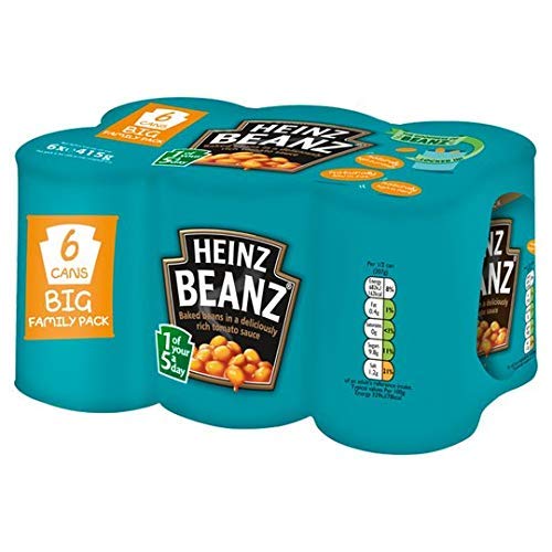 Heinz Beanz In A Rich Tomato Sauce Baked Beans, 14.64 oz / 415 g, 6 Pack von Fiico