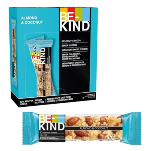 Be-Kind® | Mandel-Kokos-Proteinriegel | Mandel-Kokos-Snack | Trockenfruchtsnack | Protein-Snacks - 12 Takte (480 gr) von ANTICO CAFFE' NOVECENTO