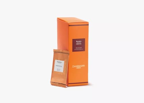 Dammann-Brüder | Rooibos Aromi Orientali | Aufguss aus Rooibos, Bergamotte und Passionsfrucht - 24 Sachets (48 Gr) | Südafrikanischer Rottee | Rooibos-Teebeutel von Damman Frères