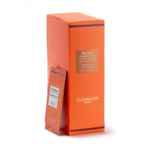 Dammann-Brüder | Rooibos Südafrika und Karottenaroma | Rooibos-, Karotten-, Mandel- und Zimt-Infusion - 24 Beutel (48 Gr) | Südafrikanischer Rottee | Rooibos-Teebeutel von ANTICO CAFFE' NOVECENTO