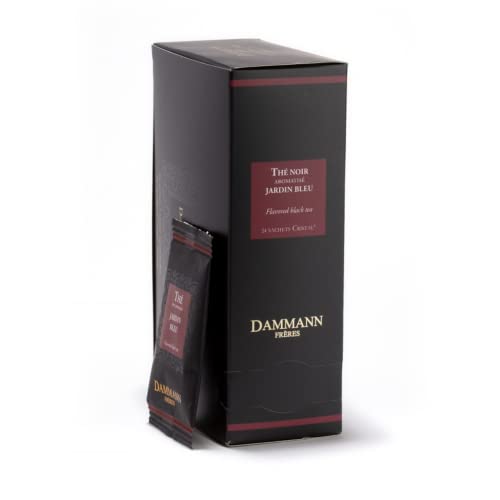 Dammann-Brüder | Tè Nero Blauer Garten | Tè Nero Fragole e Rabarbaro Bustine - 24 Bustine (48 Gr) | Schwarzteebeutel | Miscela Te Nero Aromatizzato von ANTICO CAFFE' NOVECENTO