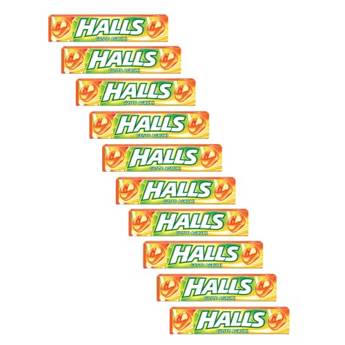 Halls® | Erfrischende Bonbons ohne Zucker | Halls® Zitrus Zitrone Orange Limette | Bonbons mit Zitrusgeschmack mit Vitamin C - 10 Stück (320 Gr) von ANTICO CAFFE' NOVECENTO