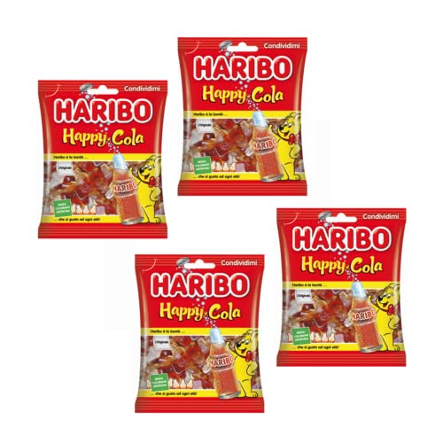 Hari-bo® | Fröhliche Cola® | Cola®-Gummis | Gummibonbonbeutel - 4 x 100 Gr von ANTICO CAFFE' NOVECENTO