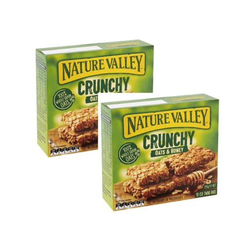 Nature Valley® | Knusprige Müsliriegel aus 100 % Vollkornhaferflocken und laktosefreiem Honig – 2 x 210 g (20 Riegel) von ANTICO CAFFE' NOVECENTO