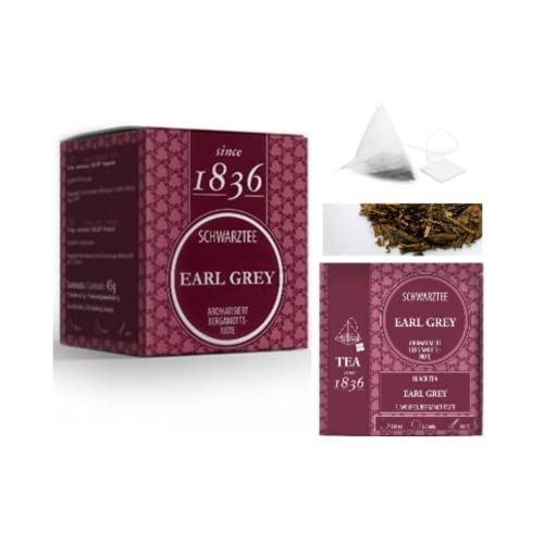 Tee seit 1836 | Bergamotte-Schwarztee in Pyramiden | Earl Grey Schwarzteebeutel | Bergamotte-Teebeutel | Earl Grey Schwarztee in Sachets - 15 Pyramiden (45 gr.) von ANTICO CAFFE' NOVECENTO