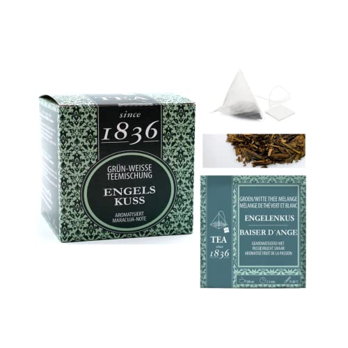 Tee seit 1836 | Grüner Tee & Weißer Tee mit Fruchtgeschmack | Pai Mu Tan Weißer Tee & Sencha Grüner Tee Papaya & Ananasaroma | Fruchtige Geschmacksmischung - 15 Pyramiden - 45 Gr von ANTICO CAFFE' NOVECENTO